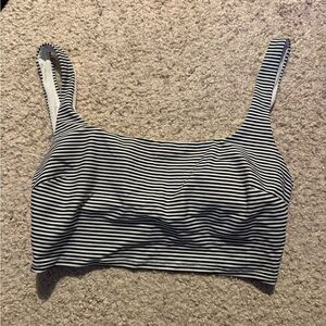 Aerie Black and white bikini top